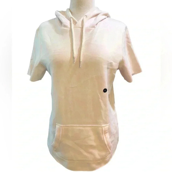 NWT Hollister- Light Pink & White Tie Dye Lightweight Soft Hoodie | Size S - Picture 2 of 8